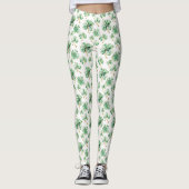 Leggings Trèfle Vert Fête de la Saint-Patrick (Devant)