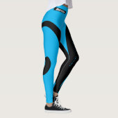 Leggings Trendy Blue and Black Workout (Droite)