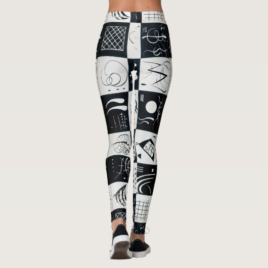 Leggings Trente, Abrégation Biomorphique - Kandinsky (Dos)