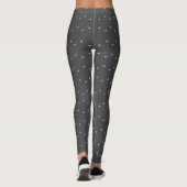 Leggings Triangle bleu clair couleur gris uni (Dos)