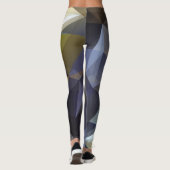 Leggings Triangle brillant vintage, texture diamant. (Dos)
