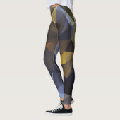Leggings Triangle brillant vintage, texture diamant. (Gauche)