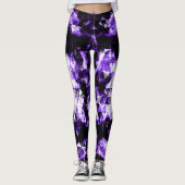 Leggings Triangle brillant violet ultra-violet électrisant (Devant)