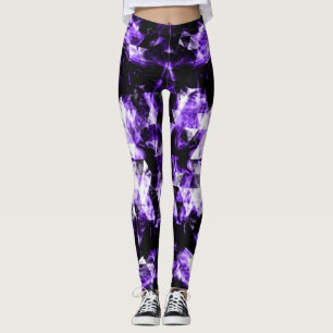 Leggings Triangle brillant violet ultra-violet électrisant