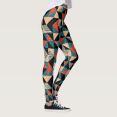 Leggings Triangle chaud : Style géométrique Memphis. (Droite)