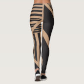 Leggings Triangle en tan et noir (Dos)