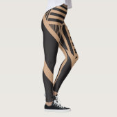 Leggings Triangle en tan et noir (Droite)
