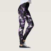 Leggings Triangle géométrique violet fumé motif de galaxie (Droite)