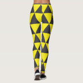 Leggings triangle jaune noir (Dos)