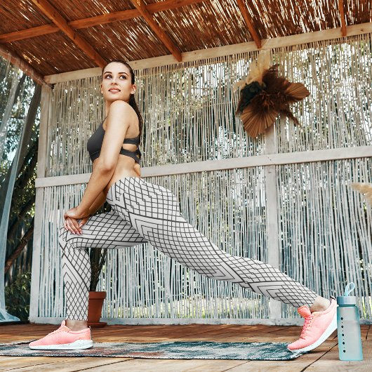 Leggings Triangle Lignes Abstraites