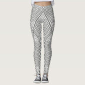 Leggings Triangle Lignes Abstraites (Devant)