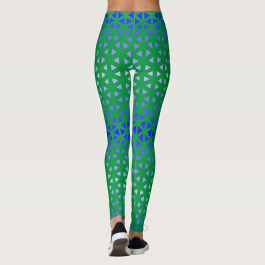 Leggings Triangle.Motif.shade.bleu.01 BG vert (Dos)