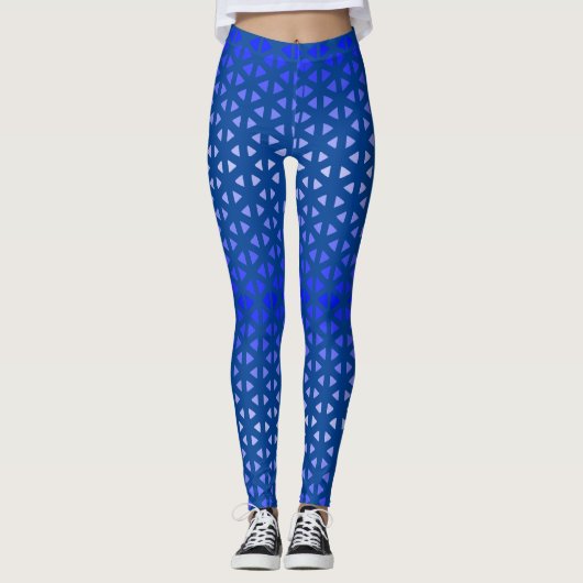 Leggings Triangle.Motif.shade.blue.01 Bleu BG (Devant)