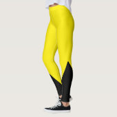 Leggings Triangle noir | Initiale | Légendes jaunes canarie (Gauche)