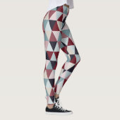 Leggings Triangles bleu foncé rouge et beige B (Droite)