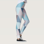 Leggings Triangles Bleus Mauve A (Droite)