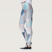 Leggings Triangles Bleus Mauve A (Gauche)