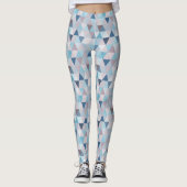 Leggings Triangles bleus mauve C (Devant)