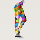 Leggings Triangles coloré moderne et lumineux motif (Droite)