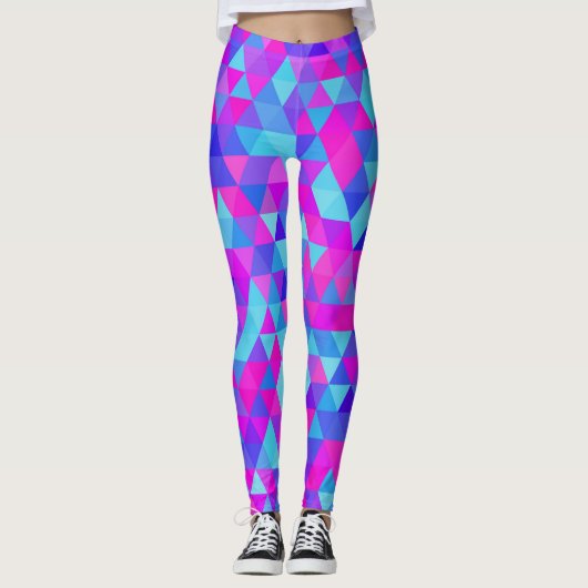 Leggings Triangles Colorés (Devant)