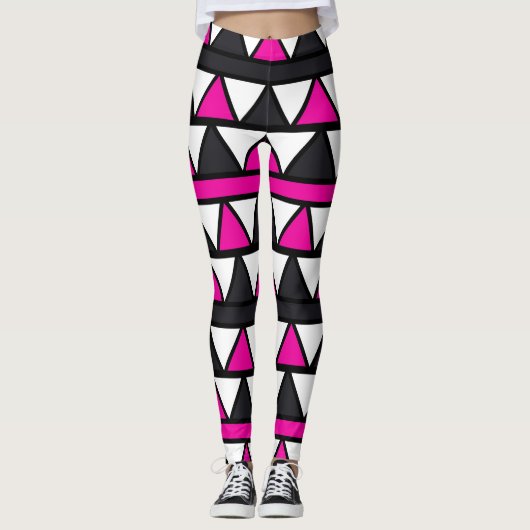 Leggings Triangles de couronne (Devant)