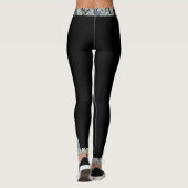 Leggings Triangles d'os noir (Dos)