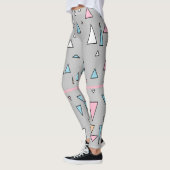 Leggings Triangles Drôles Couleurs Pastel (Gauche)