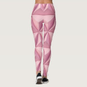 Leggings Triangles géométriques 3D : arrière - plan minimal (Dos)