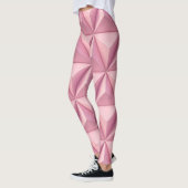 Leggings Triangles géométriques 3D : arrière - plan minimal (Gauche)