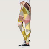 Leggings Triangles géométriques colorés Texture Abstraite. (Gauche)