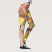 Leggings Triangles géométriques colorés Texture Abstraite. (Droite)