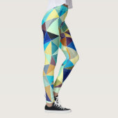 Leggings Triangles géométriques : Motif Abstrait coloré (Droite)