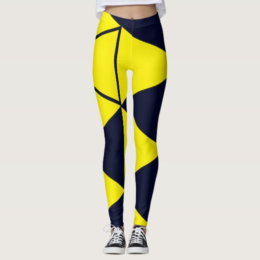 Leggings Triangles jaunes (Devant)