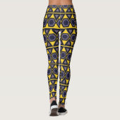 Leggings Triangles jaunes hawaïens (Dos)