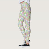 Leggings Triangles Matelassés en Pastels de Vert Printanier (Gauche)
