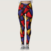 Leggings triangles rayés tendance (Devant)