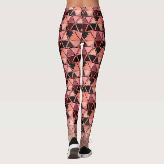 Leggings Triangles Robot Jester Rose (Dos)