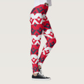 Leggings Triangles rouge bleu Motif minimal (Droite)