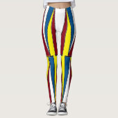 Leggings Triangles Rouge Jaune Bleu (Devant)