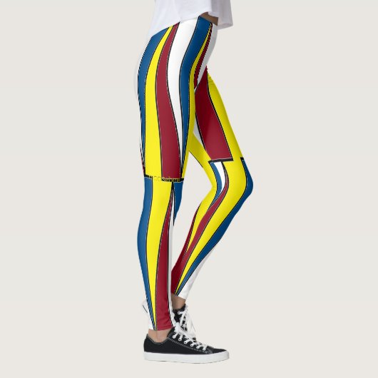 Leggings Triangles Rouge Jaune Bleu (Droite)