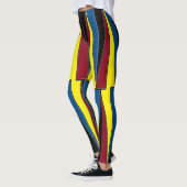 Leggings Triangles Rouge Jaune Bleu (Gauche)