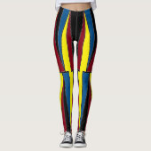 Leggings Triangles Rouge Jaune Bleu (Devant)