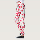 Leggings triangles rouges pourpre sur arrière - plan rétro (Gauche)