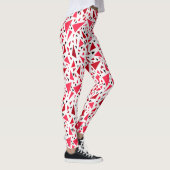 Leggings triangles rouges pourpre sur arrière - plan rétro (Droite)