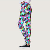 Leggings Triangles Style Neon Memphis (Gauche)