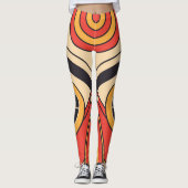 Leggings tribal à style plat aztèque (Devant)
