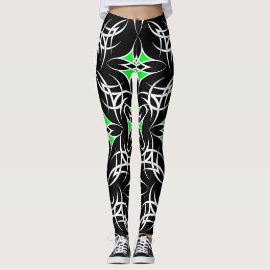 Leggings Tribal Celtique ( Vert ) (Devant)