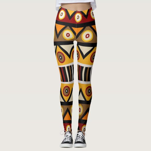 Leggings Tribal d'Afrique (Devant)