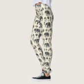 Leggings Tribal Elephant Boho Pattern (1) (Gauche)