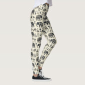 Leggings Tribal Elephant Boho Pattern (1) (Droite)